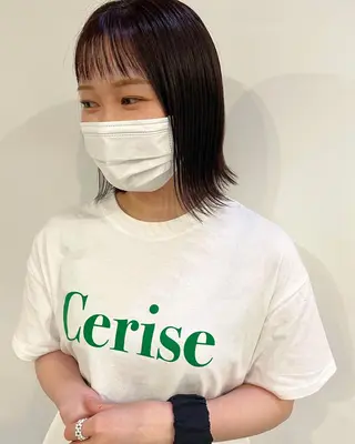 ショート カラー silo所属・silo MOKA 顔周りカット🦦のヘアスタイル