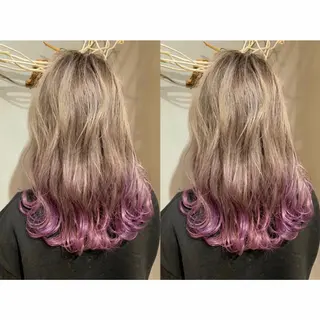 セミロング カラー エクステ/カラー 髪質改善/トミタのヘアスタイル