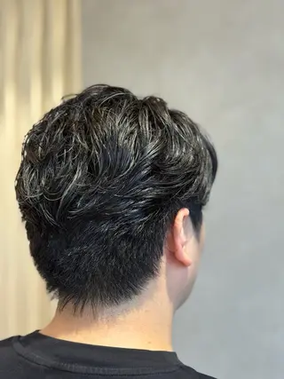 ショート カラー パーマ メンズ メンズヘア特化 廣田和也のヘアスタイル