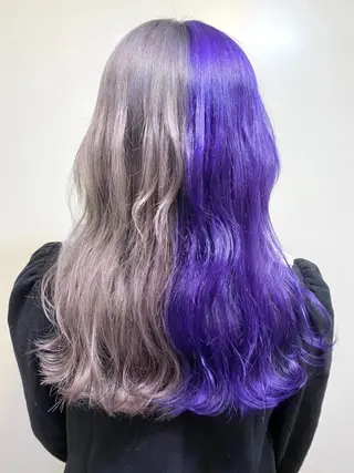 ロング カラー ブリーチ毛対応酸性 ストレート🌈サキのヘアスタイル