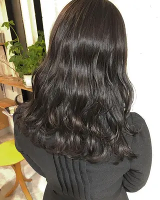 ロング カラー ヘアアレンジ メンズ キッズ ネイル マツエク・マツパ GO TODAY SHAiRE SALON所属・透明感カラー🤎 ゆりのヘアスタイル