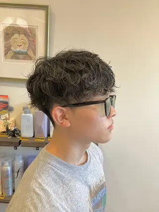 ショート メンズ メンズ/ケアパーマ /hayashiのヘアスタイル