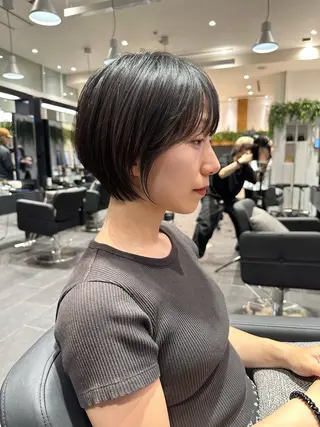 ショート 似合わせカット 小顔/大阪谷町のヘアスタイル