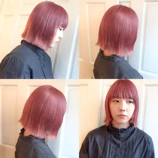 ショート カラー ホワイト&レイヤーカ ットエクステ長畠俊輔のヘアスタイル