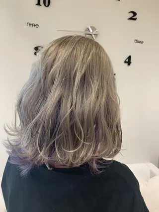 ミディアム カラー 松吉 純平のヘアスタイル