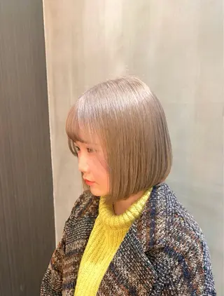 ショート カラー 韓国×髪質改善カラー 💎hinaのヘアスタイル
