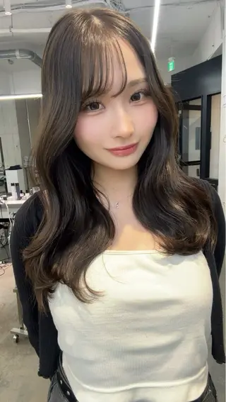 セミロング ✨ブリーチ/顔周り レイヤー¦YUKA✨のヘアスタイル