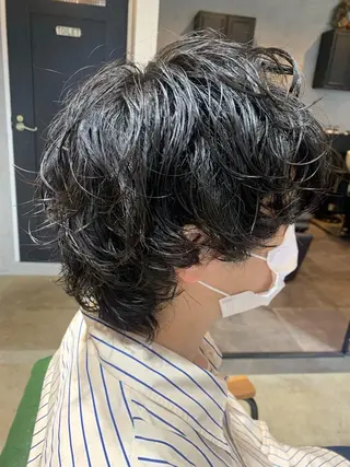 パーマ メンズ 大木 華のヘアスタイル