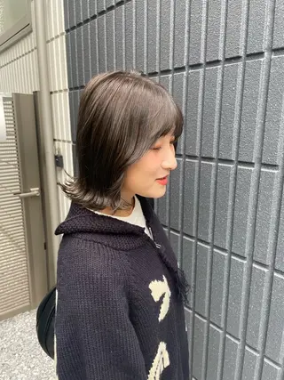 ミディアム 佐藤 来輝のヘアスタイル