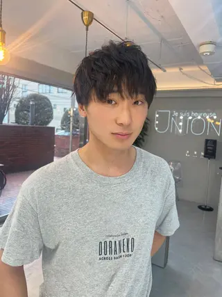 ミディアム メンズ je suis heureuse所属・ハイライトカラー 🌀ゆい❣️のヘアスタイル