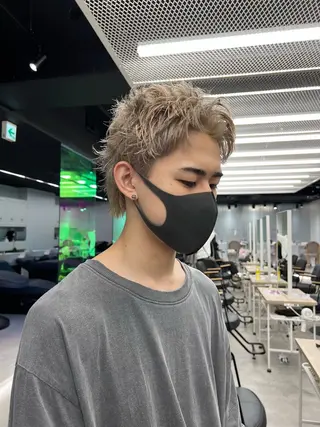 ショート カラー メンズ 【圧倒的センス】 まる/メンズカラーのヘアスタイル