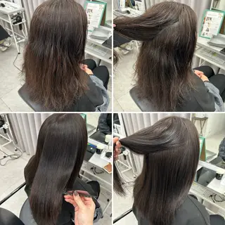 ミディアム パーマ 髪質改善/美髪カラー 🫧RISA🎀のヘアスタイル