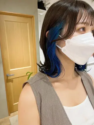 ミディアム カラー レイヤーカット ✨️奥田良太✨️のヘアスタイル