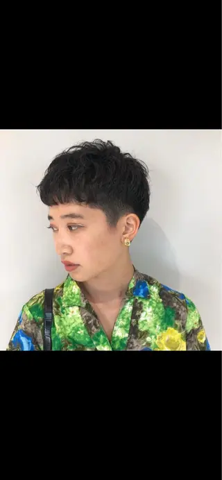 ショート パーマ ❤️ダブルカラー 髪質改善❤️SAYAのヘアスタイル