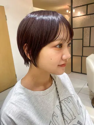 ショート カラー 安永 涼のヘアスタイル