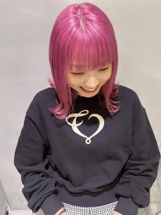 ミディアム カラー 心斎橋/ブリーチ minamiのヘアスタイル