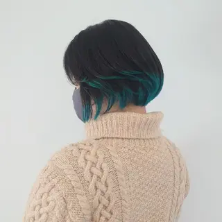 ショート カラー E Komo hair所属・Wow❕E Komo hair 永井一輝のヘアスタイル