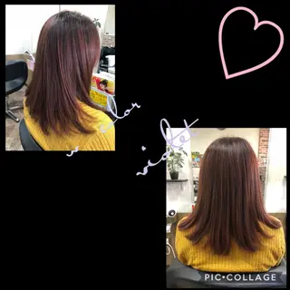 セミロング カラー ヘアサロンオスカー 岸和田蛸地蔵店のヘアスタイル