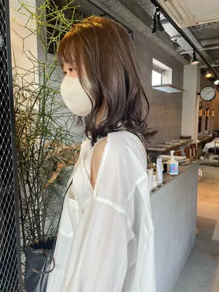 ミディアム カラー メンズヘア/レイヤー /ボブ山内春輝のヘアスタイル