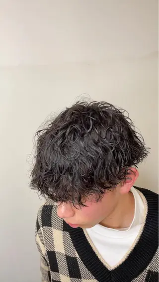 パーマ メンズ メンズパーマ特化 山﨑　歩のヘアスタイル