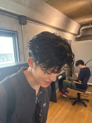 パーマ メンズ ‪‪❤︎‬韓国レイヤ ー❤︎/saraのヘアスタイル