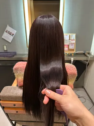 ロング カラー ヘアアレンジ 大人美人:髪質改善 ✂︎YUGOのヘアスタイル