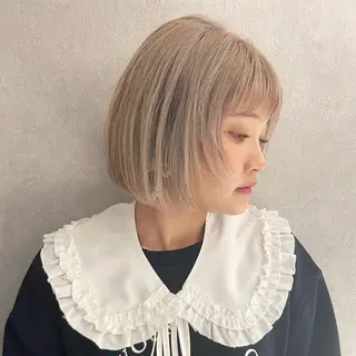 ショート カラー GO TODAY シェアサロン 原宿Verno店所属・ブリーチ/髪質改善/ ボブ特化/よしきのヘアスタイル