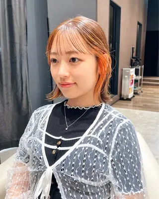 ミディアム カラー BELLA/天王寺/ 似合わせ/木浦心のヘアスタイル