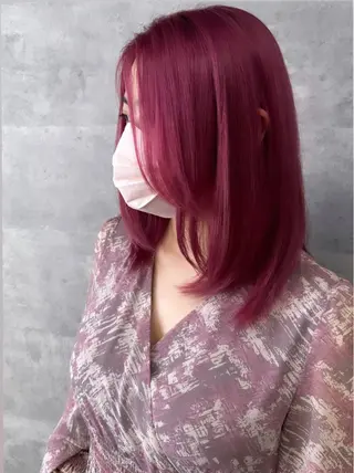 ミディアム L'wis所属・🪄🫧ハイトーン/ 乙津茜🐰L'wisのヘアスタイル