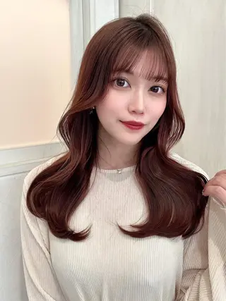 ロング カラー 縮毛矯正 🎨銀座のヘアスタイル