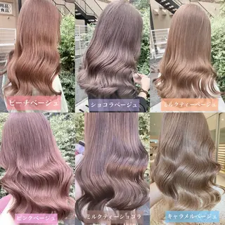 セミロング カラー あおき りゅうせいのヘアスタイル