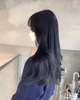 ロング カラー 韓国ヘア/耳ツボジュ エリー♡ayumuのヘアスタイル