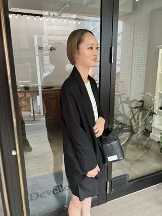 ショート カラー 千葉 郁也のヘアスタイル