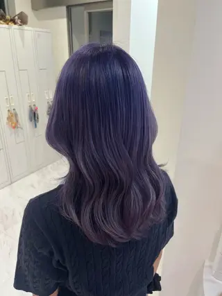 セミロング カラー MONA HARUNAのヘアスタイル