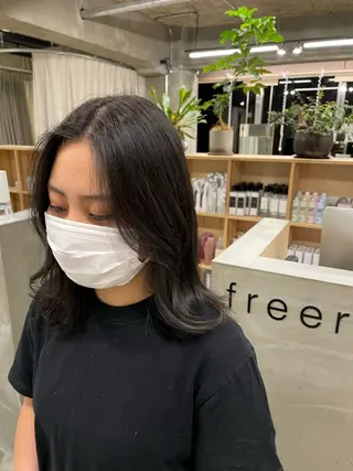 ミディアム 坂田 春樹のヘアスタイル