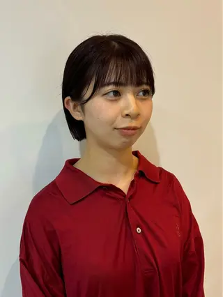 ミディアム カラー 真弓 理沙のヘアスタイル