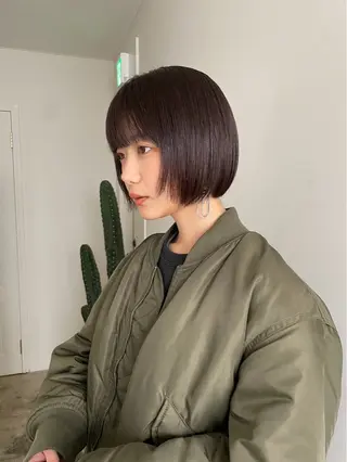 ショート 🟡ひろの/ツヤ カラー/髪質改善🟡のヘアスタイル