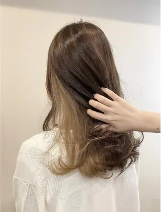 ロング カラー パーマ ヘアアレンジ メンズ キッズ ネイル マツエク・マツパ アイブロウ m sakiのヘアスタイル