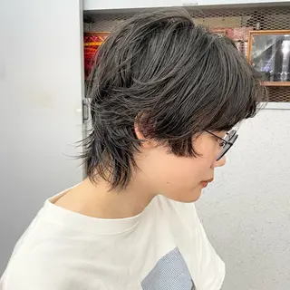 ショート パーマ ✂︎ウルフ・ショート ✂︎MIKUNIのヘアスタイル