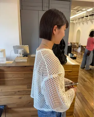 ミディアム siro所属・透明感カラー/ボブ/ siro meruのヘアスタイル