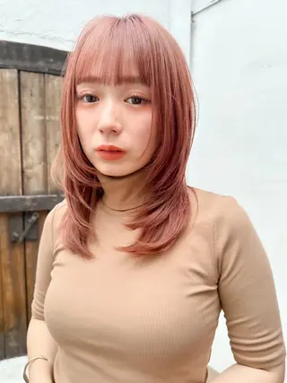 ミディアム 艶髪/縮毛矯正 /髪質改善千田大地のヘアスタイル