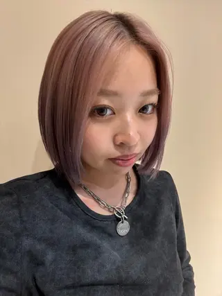 ショート カラー 🫧髪質改善/Wカラ ー 暖色 🌸桜🌸のヘアスタイル