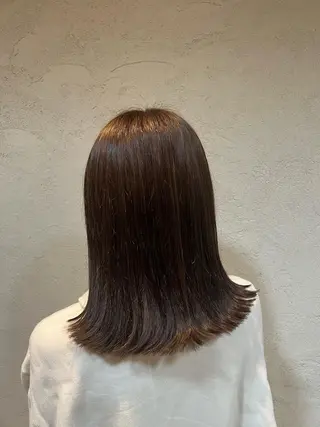 セミロング カラー 竹添 有梨沙のヘアスタイル