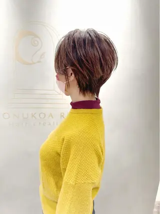 ショート Tonukoa Rua所属・レディースモデル カット/中川翔太のヘアスタイル