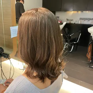 ミディアム カラー 透明感カラー/ 寺田千雅子のヘアスタイル