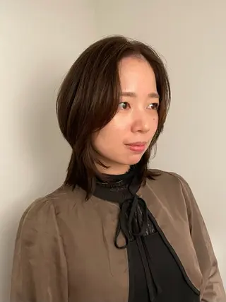 ミディアム yu-kaハッシュ カット/韓国レイヤーのヘアスタイル