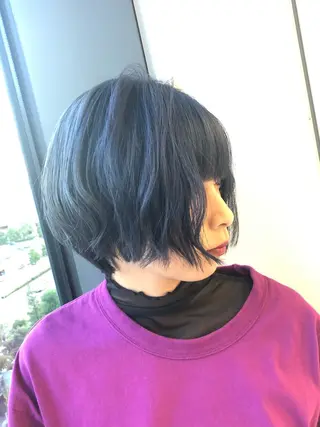 ショート カラー Maison  des M.SLASH所属・透明感カラー♪ Hanaeのヘアスタイル