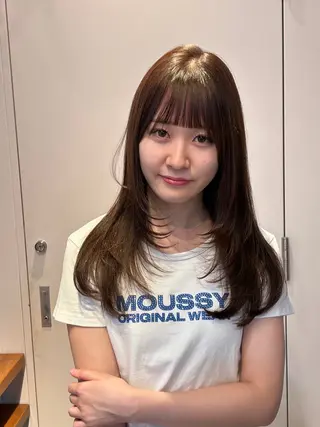 ロング カラー ナチュラル大人っぽい スタイル　MAORIのヘアスタイル