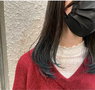 ミディアム カラー 透明感・艶カラー/ 坂田友梨奈のヘアスタイル