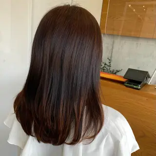 セミロング 後藤 千絵のヘアスタイル